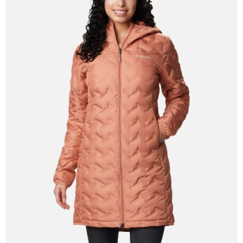 Columbia Ženske Jakne - Delta Ridge Long Down Roze | GRDO-57260
